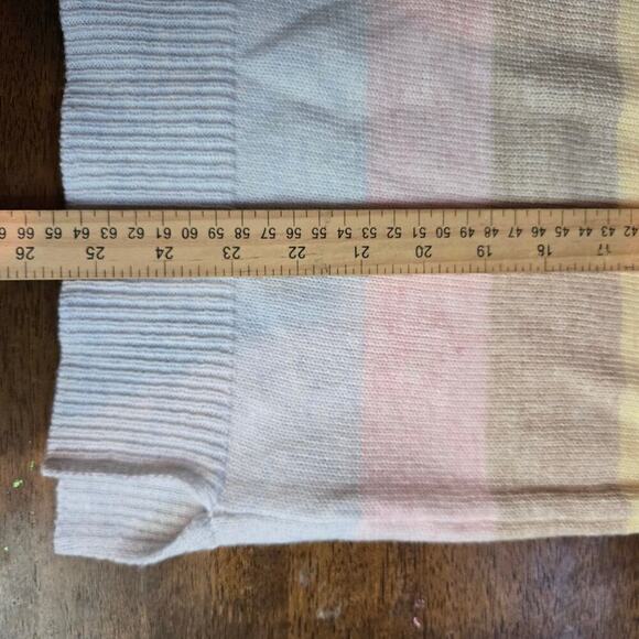 NWT Chaps Pastel Stripe Knit Sweater Womens XL Soft Preppy Classic Multicolor - Picture 9 of 11